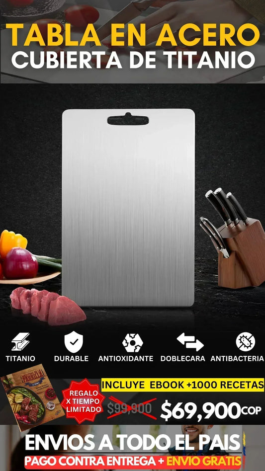 TABLA DE PICAR EN TITANIO